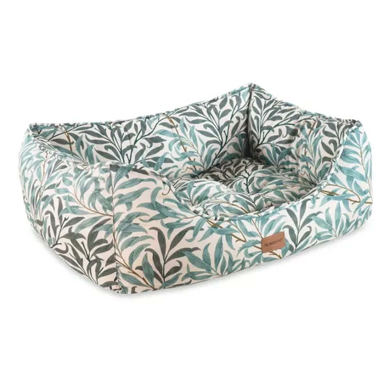 William Morris Willow Bough Print Square Bed - Bough Print